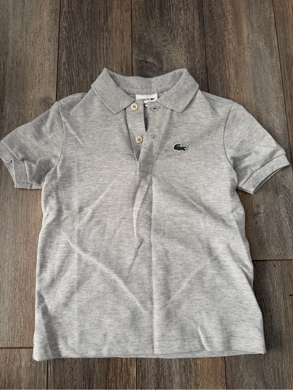 Lacoste Boys' Light Gray Polo